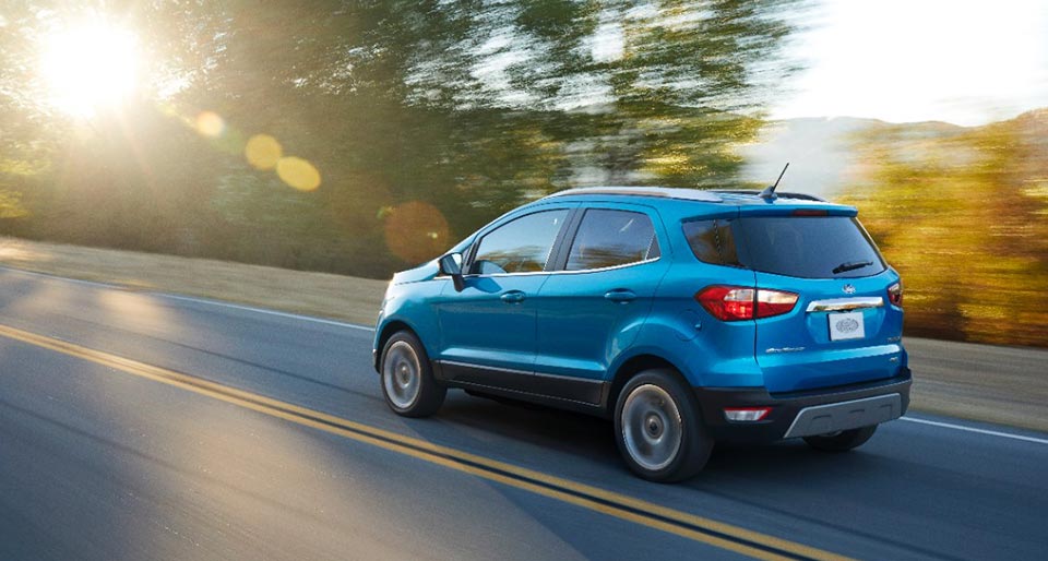 Rear quarter of the new Ford EcoSport for the US