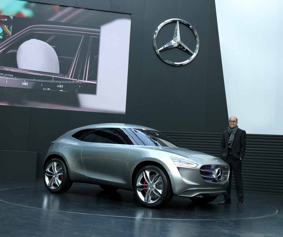 Wini Camacho with one of his many concepts