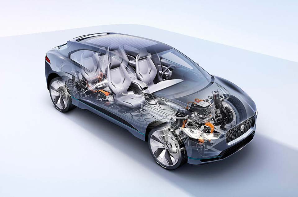 The inner workings of the Jaguar I-Pace EV concept