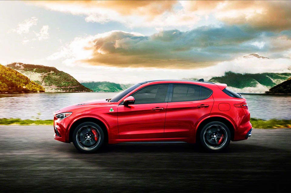 Side profile of the Alfa Romeo Stelvio