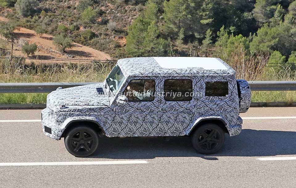 Mercedes-Benz G-Class test mule side