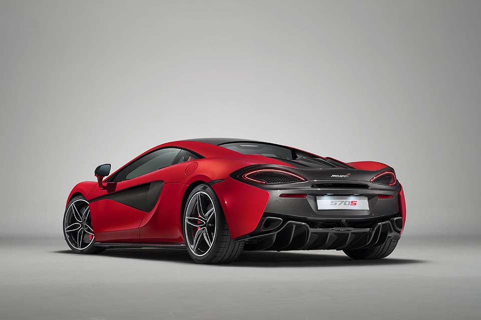 Rear quarter of the Design Edition McLaren 570S
