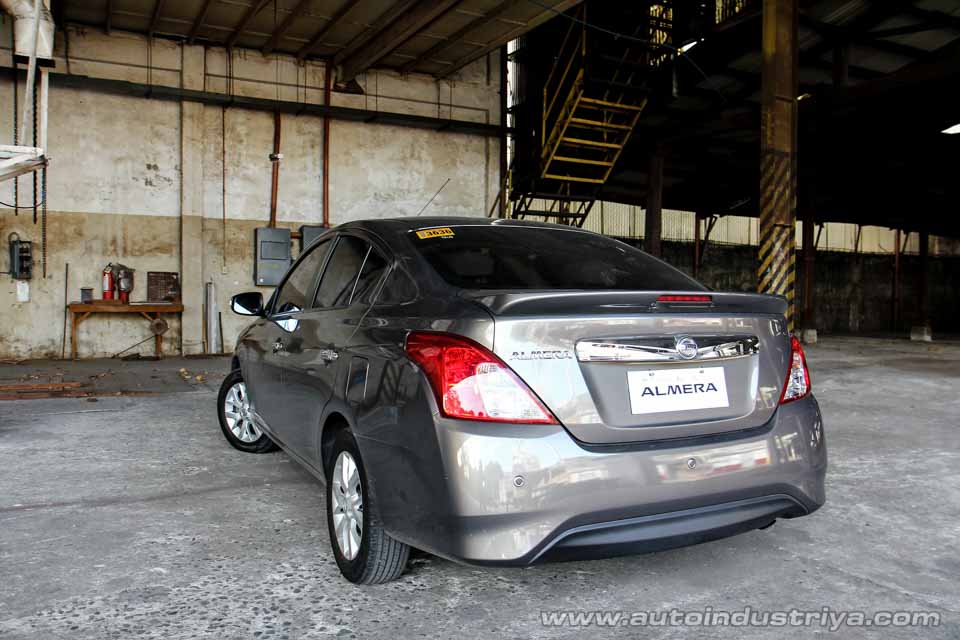 Rear quarter of the 2016 Nissan Almera VL