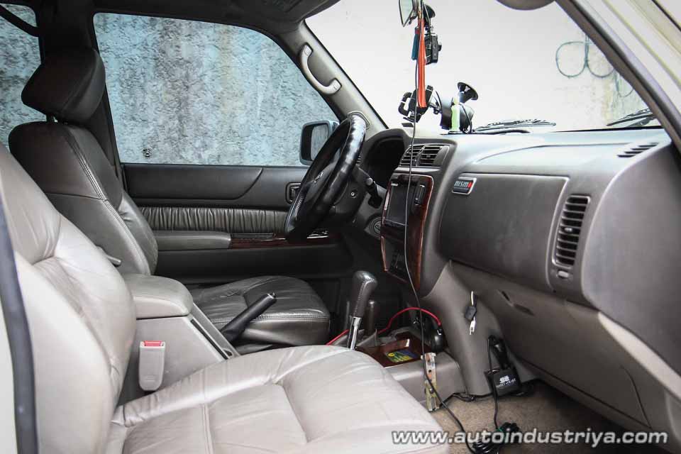 The interior's condition should match the car's mileage