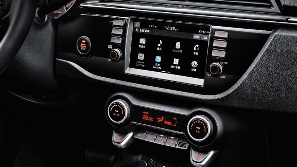 The touchscreen system on the 2018 Kia K2