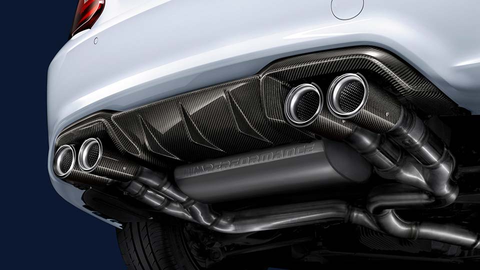 The quad-exhaust system from M Performance