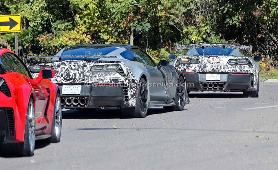 Spied: 2018 Chevrolet Corvette ZR1 bares aggressive aero pack