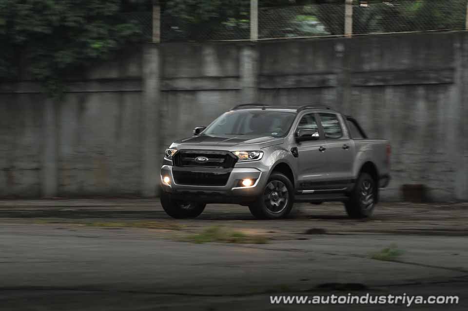 The Ford Ranger FX4 on the move