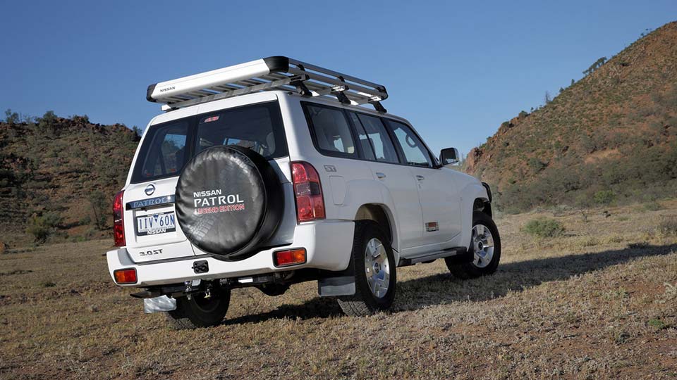 The rear of the Nissan Patrol Legend Edition