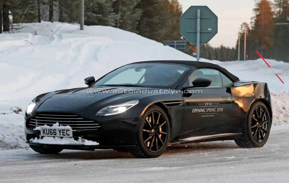 Spied: Aston Martin conducts cold-weather testing of DB11 Volante Spied: Aston Martin conducts cold-weather testing of DB11 Volante