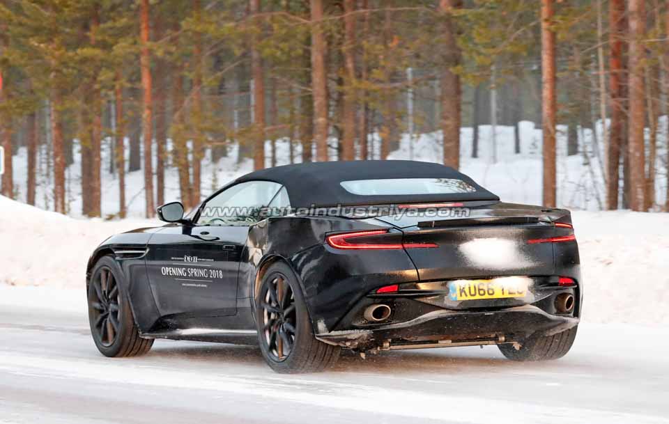 Spied: Aston Martin conducts cold-weather testing of DB11 Volante Spied: Aston Martin conducts cold-weather testing of DB11 Volante