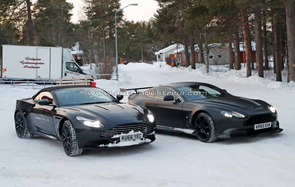 Spied: Aston Martin conducts cold-weather testing of DB11 Volante Spied: Aston Martin conducts cold-weather testing of DB11 Volante