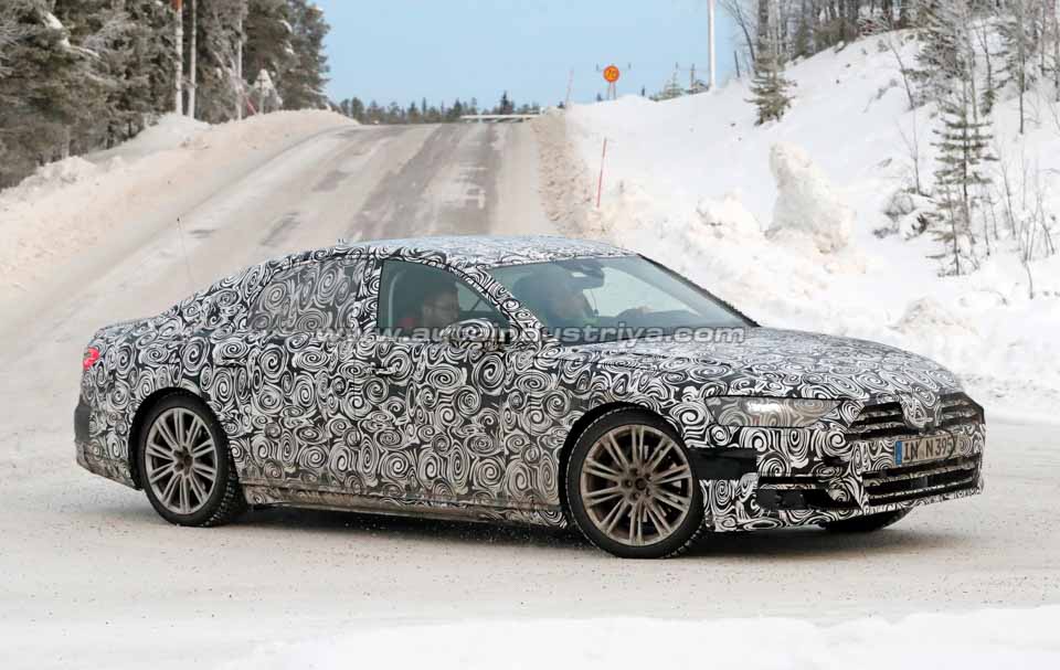 Spied: 2018 Audi A8 tests its extreme weather capabilities