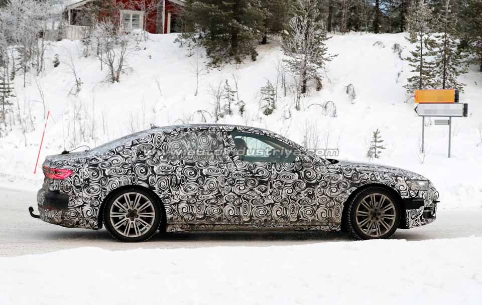 Spied: 2018 Audi A8 tests its extreme weather capabilities