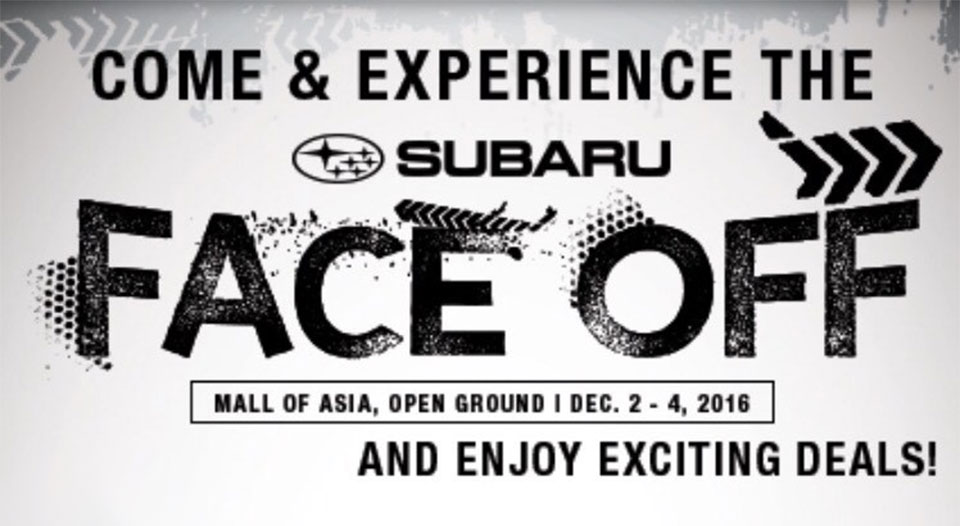 Subaru PH  presents Subaru Faceoff, December 2 to 4