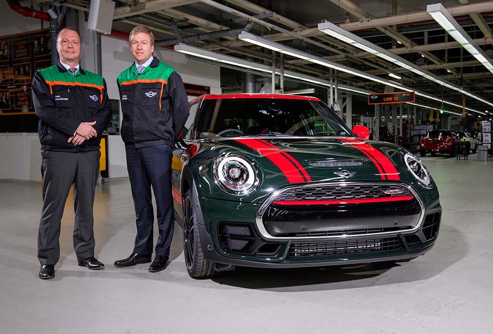 The Mini Clubman JCW is the 3-millionth car produced by the Oxford plant