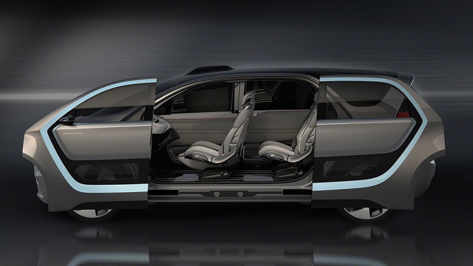 Self-driving Chrysler Portal minivan concept can recognize your face Self-driving Chrysler Portal minivan concept can recognize your face