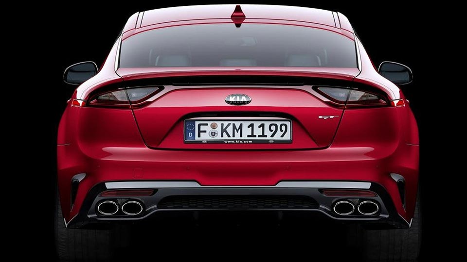 Rear of the 2018 Kia Stinger
