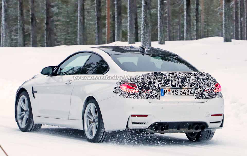 Rear quarter of the BMW M4 CS prototype