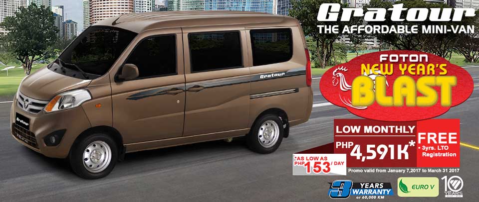 The Foton Gratour's New Year's Blast promo