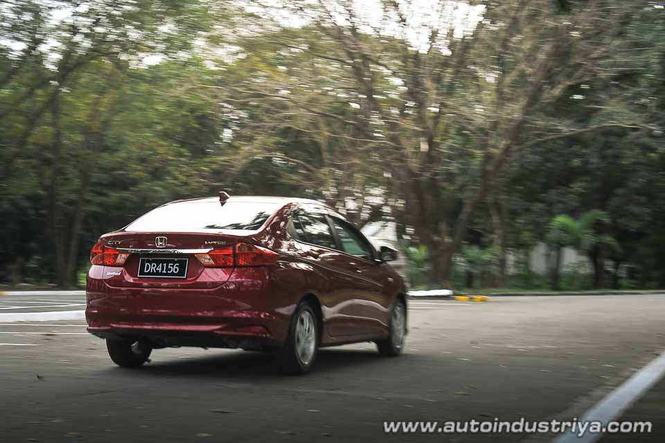 The Honda City Limited Edition's rear quarter