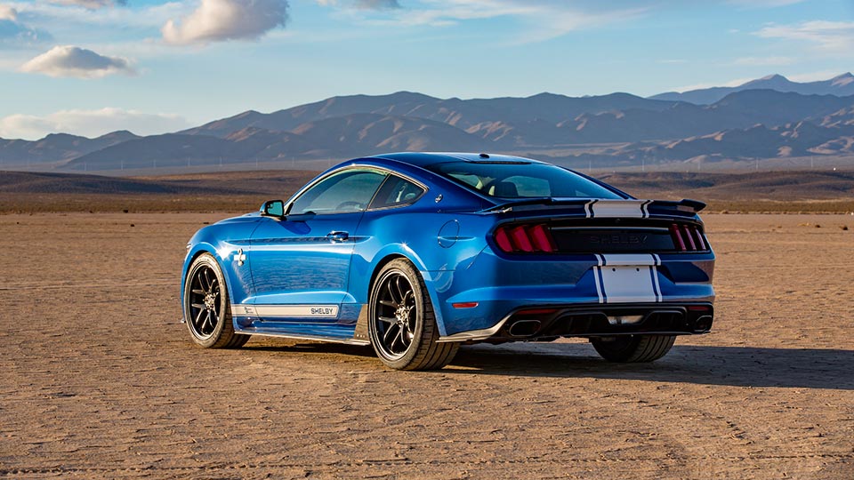 Rear quarter of the 2017 Shelby Super Snake