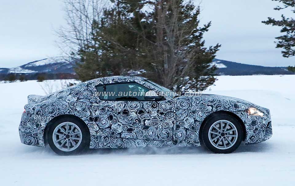 Spied: 2018 Toyota Supra goes out for a snowy spin