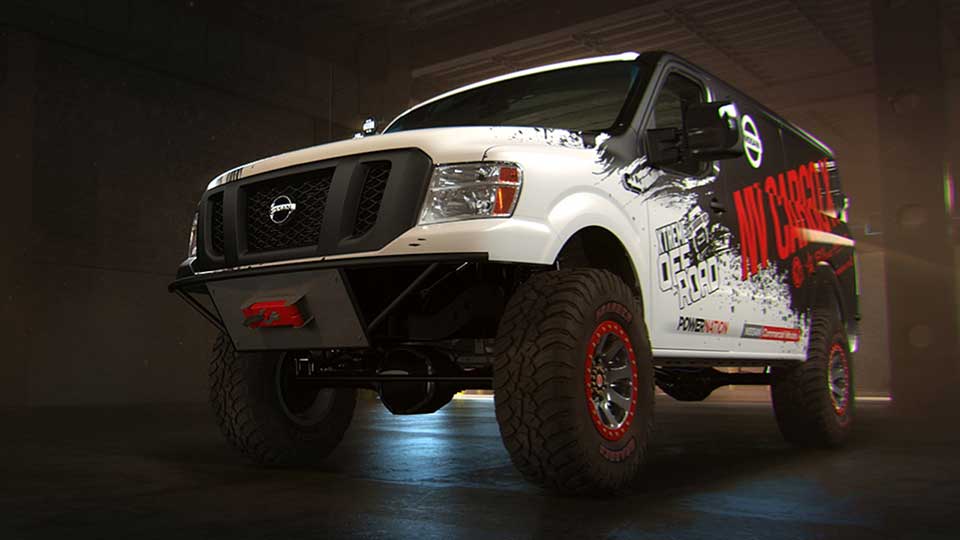 The Nissan NV Cargo X concept standing tall