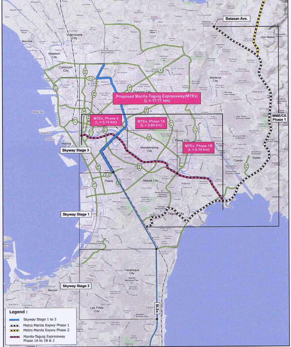 Manila-Taguig expressway under evaluation by DPWH