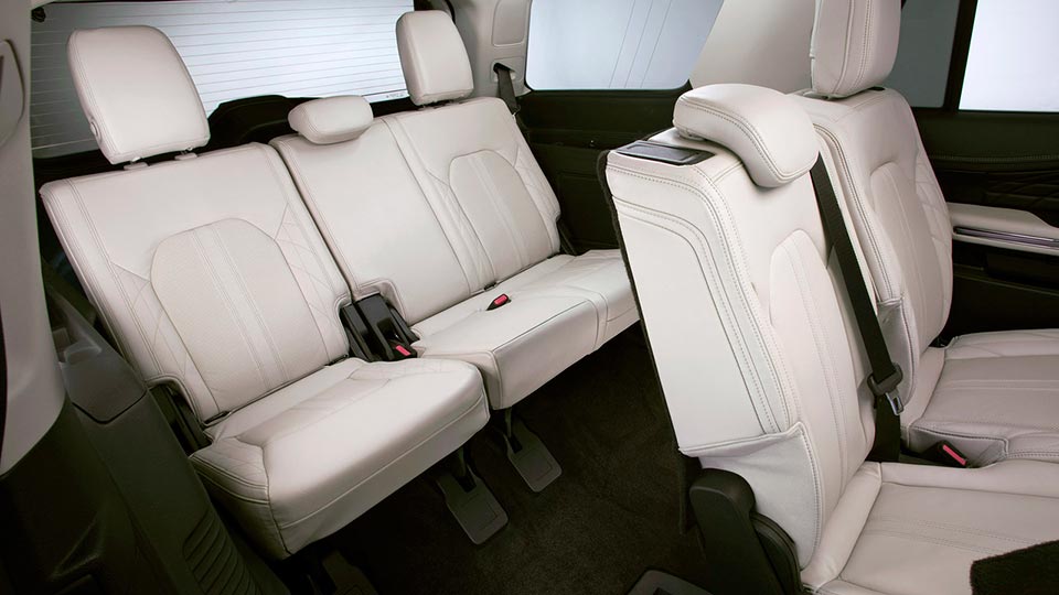 The third-row seating on the 2018 Ford Expedition