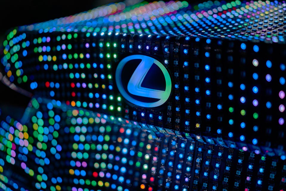 A closer look at the LED lights used in the Lexus LIT IS