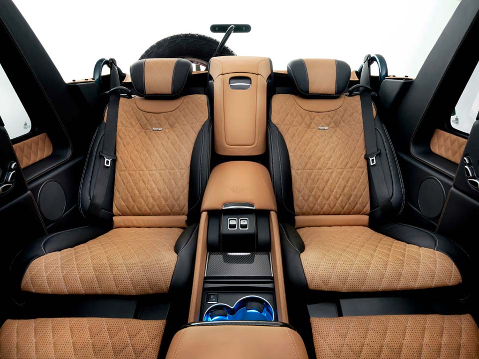 The rear seating on the 2017 Mercedes-Maybach G 650