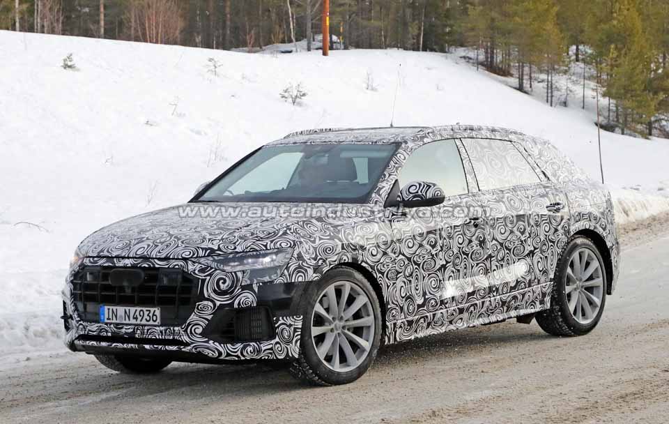 Spied: Audi Q8 prototype spotted with new grill, sleeker profile