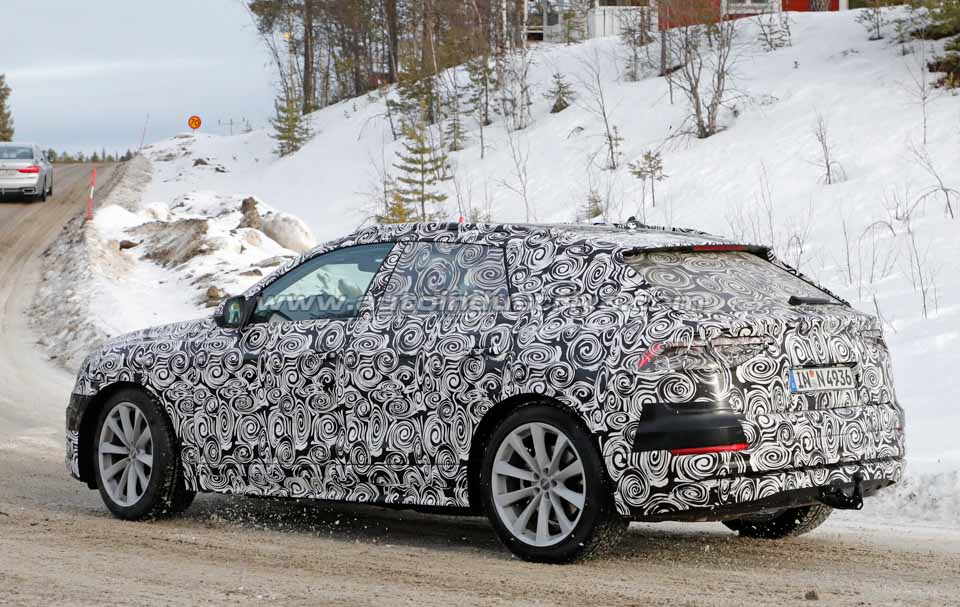 Rear quarter of the upcoming Audi Q8