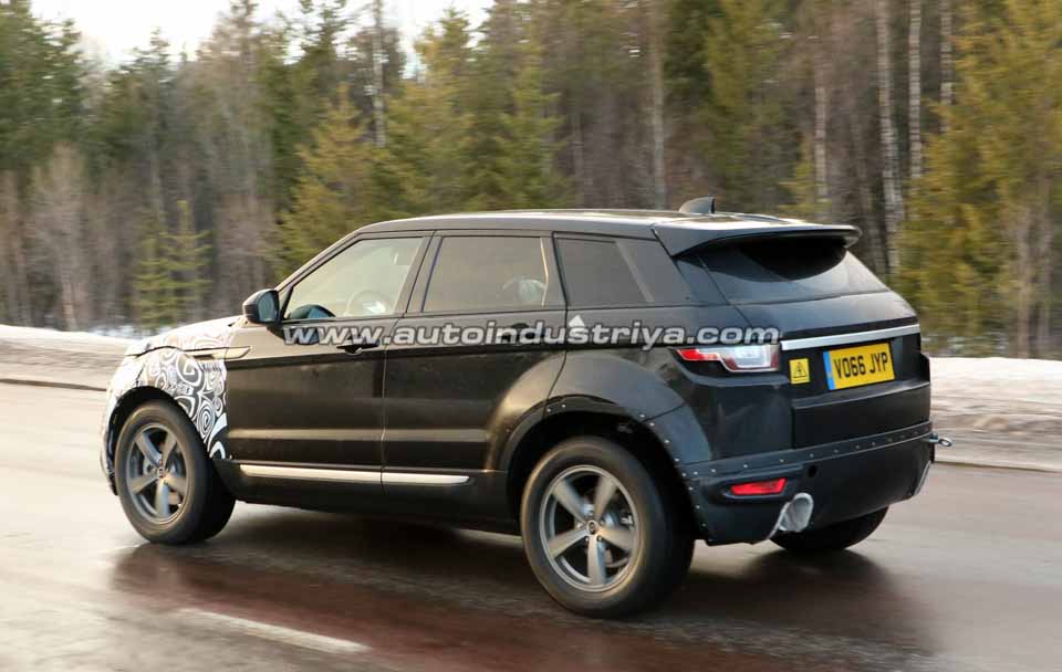 Rear quarter of the JLR Evoque