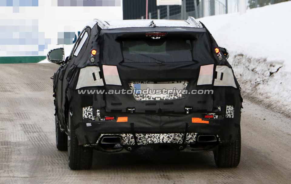 Rear of the Cadillac XT3 prototype