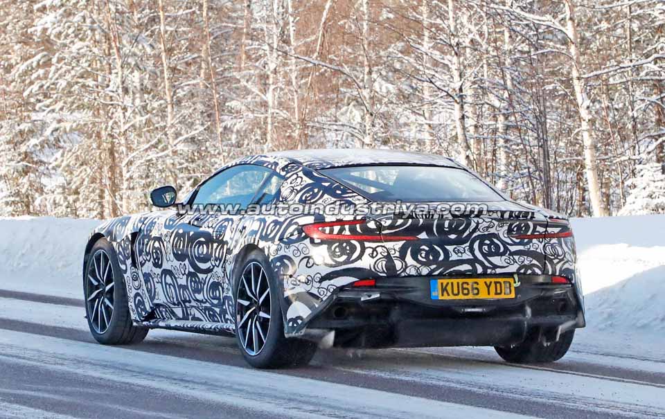 Rear quarter of the supposed Aston Martin DB11 S