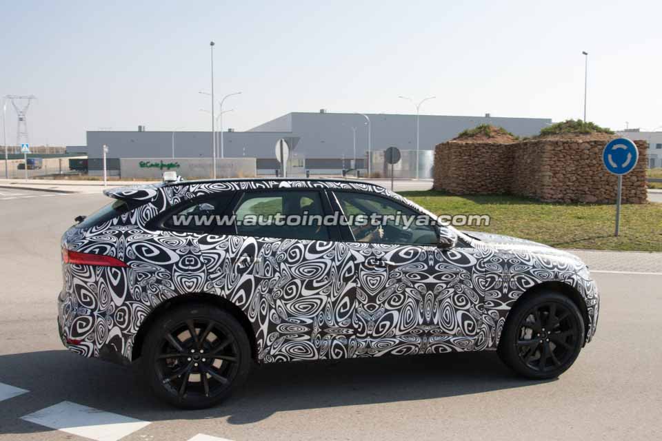Side profile of the F-Type SVR prototype