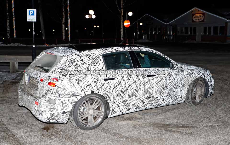 Spied: Next-gen Mercedes A-Class seen with production body