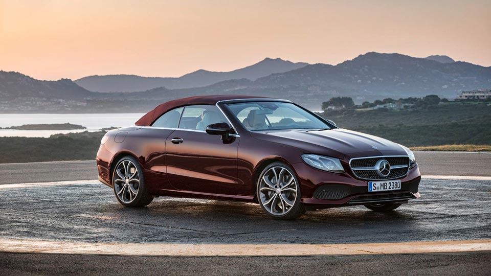 The soft-top on the 2018 Mercedes-Benz E-Class Cabriolet