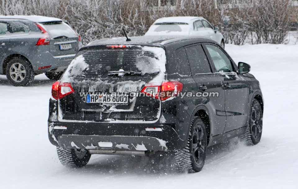 The rear of the Suzuki Vitara facelift