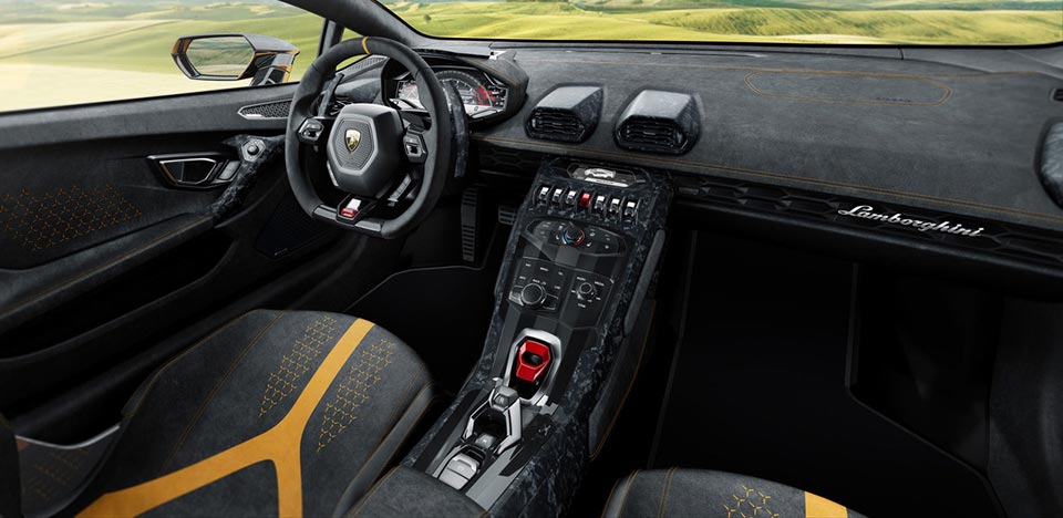 Inside the 2017 Lamborghini Huracan Performante