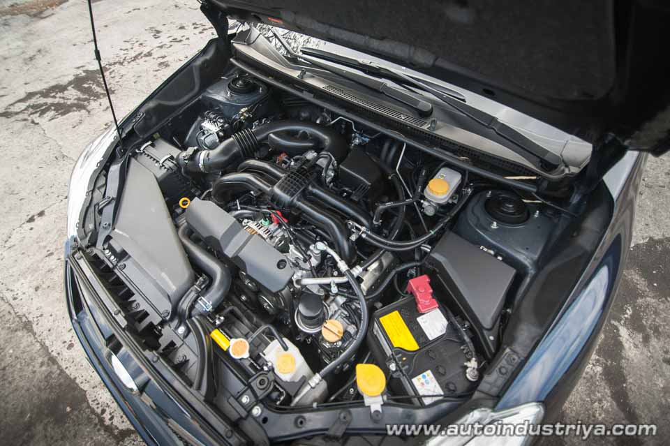 The 2.0-liter FA20 Boxer engine on the 2016 Subaru XV