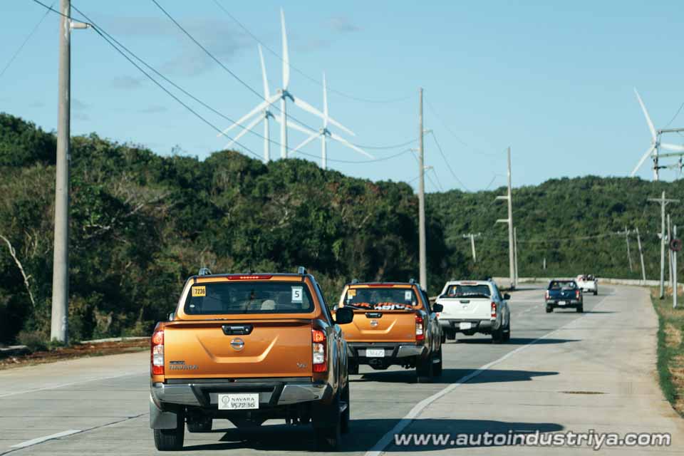 The Bangui Windmills in the background as we were nearing our destination