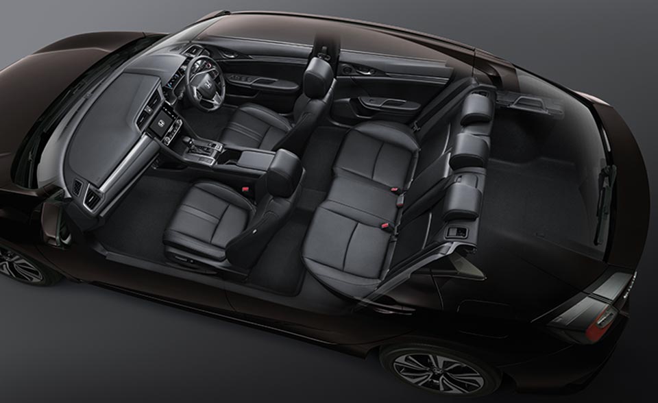 A peek inside the 2017 Honda Civic Hatchback