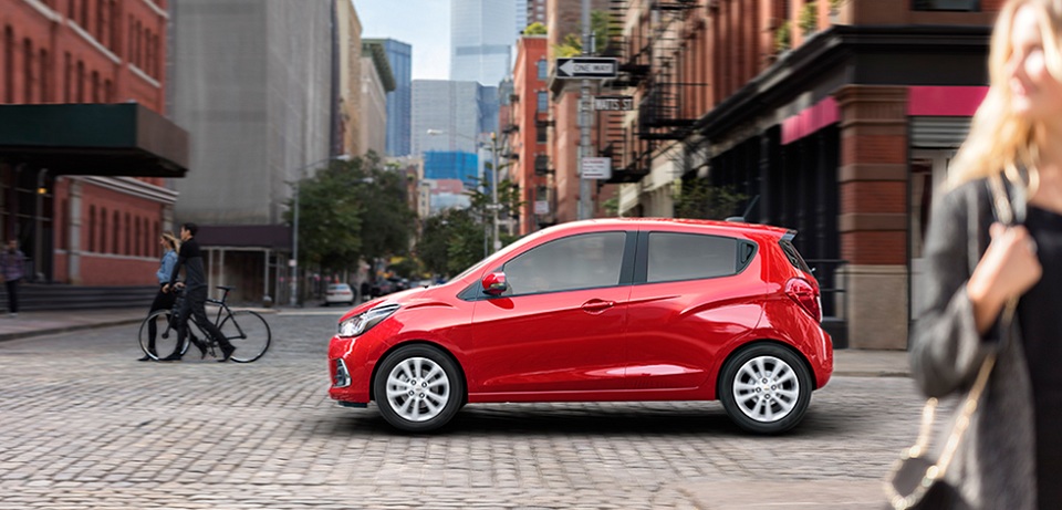 The side profile of the 2017 Chevy Spark