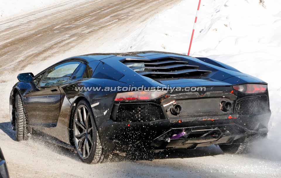 Rear quarter of the Lamborghini Aventador Performante