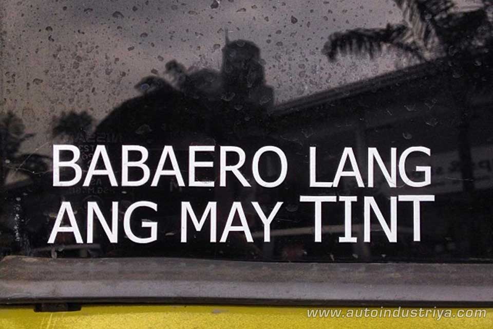 MMDA wants to regulate car window tints for 3 months