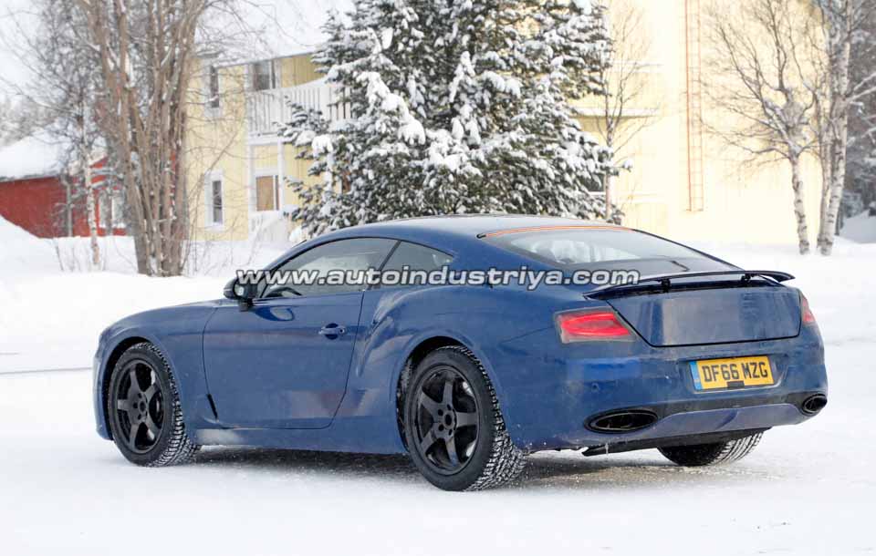 Rear quarter of the 2018 Bentley Continental GT