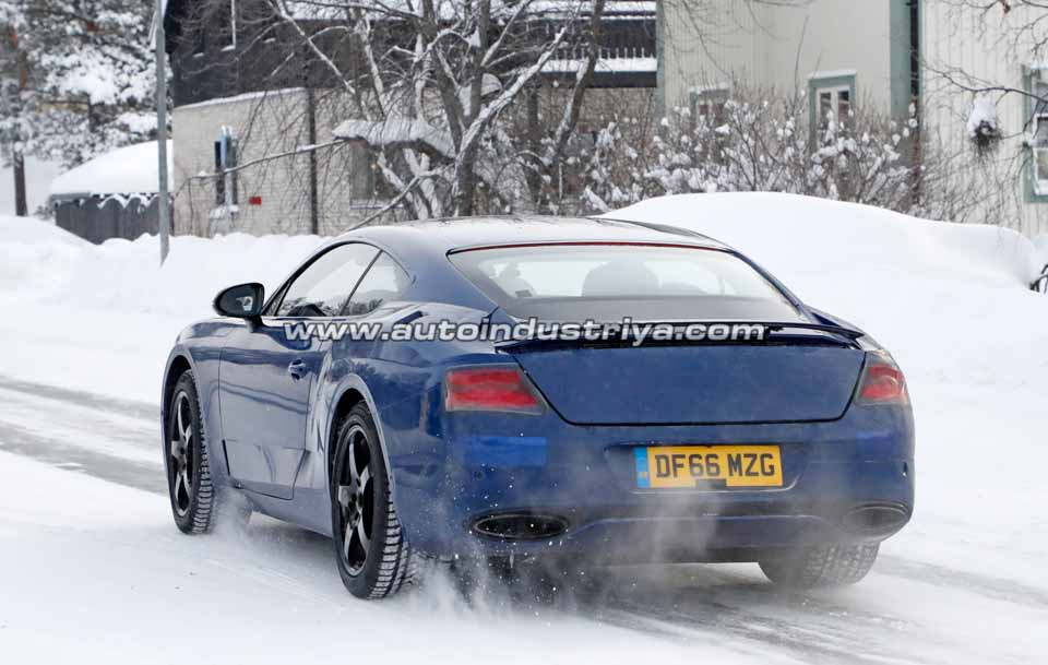 Rear of the 2018 Bentley Continental GT